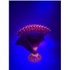 Image 2 : Cadmium Glass Ruffled Pedestal Vase