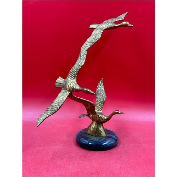 Brass Flying Geese Sculpture