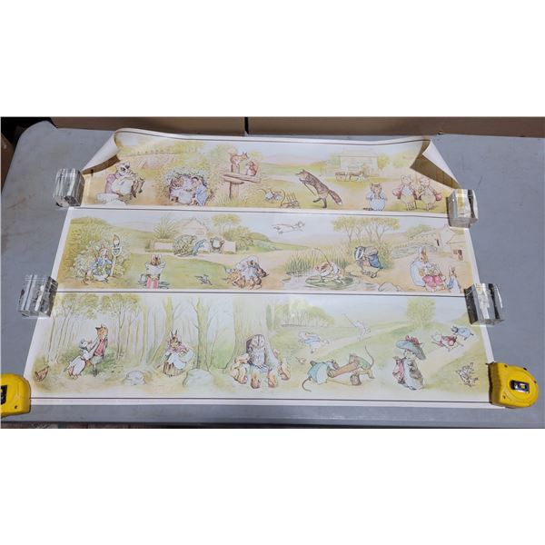 Beatrix Potter Animal Nursery Wall Friezes