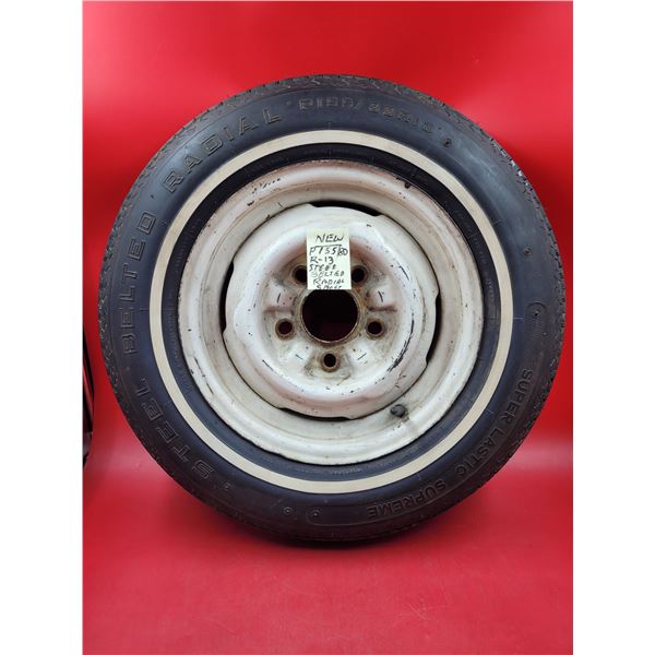 P155/80 R-13 Steel Belted Radial 5 Bolt Tire