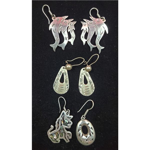 Lot of Assorted 925 Sterling Earrings