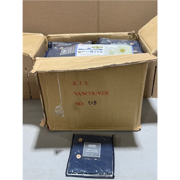 Case Of New Alamode Home Pillow Shams 26" Square Denim