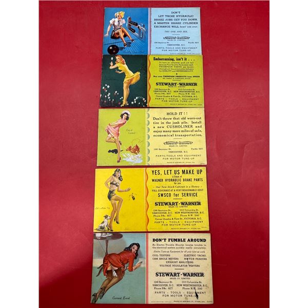 Vintage Local B.C. Pin-Up Girl Company Advertisements
