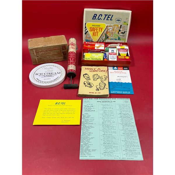Vintage Variety: B.C. Tel Safety Kit (Full), Universal Sprayer, Ephemera, & More