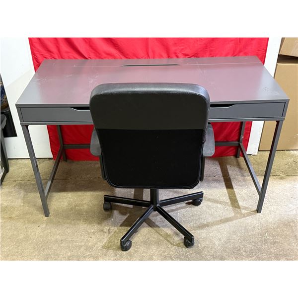 Desk & Rolling Office Chair
