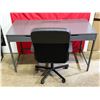 Image 1 : Desk & Rolling Office Chair