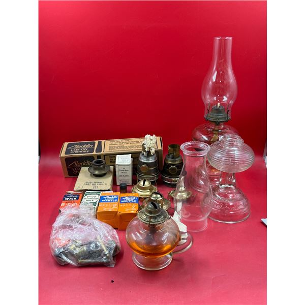 Vintage Oil Lamps & Aladdin Parts
