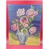 Image 1 : Original Hand Painted Still Floral Vase Scene