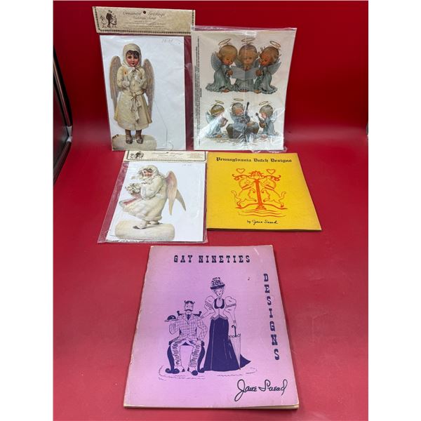 2 Vintage Designs By Jane Snead & Ornament Greetings