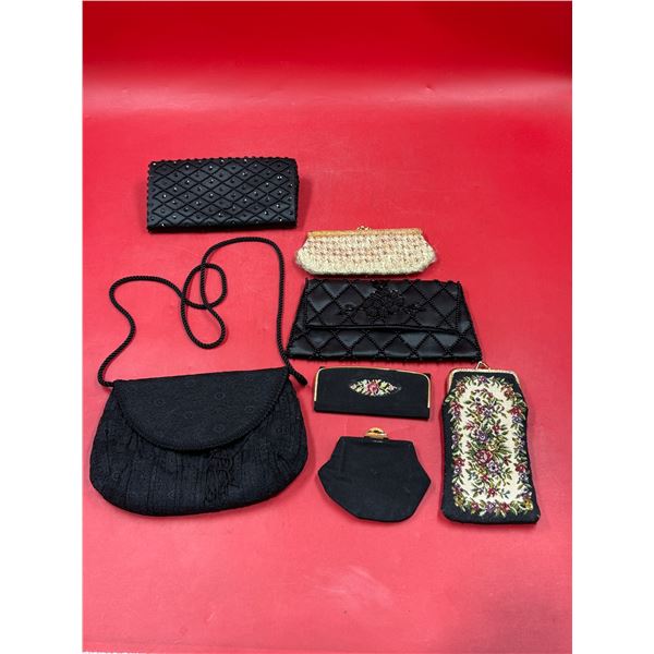 Vintage Ladies Accessories: Hand Bag, Wallets, Cases, Coin Pouch