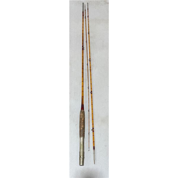 Vintage W. Mills & Son Bamboo Fishing Rod