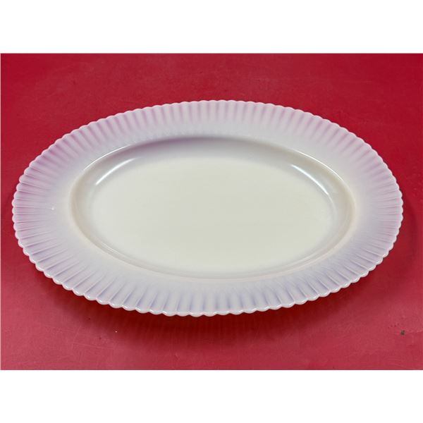 Vintage Opalescent Fluted Platter