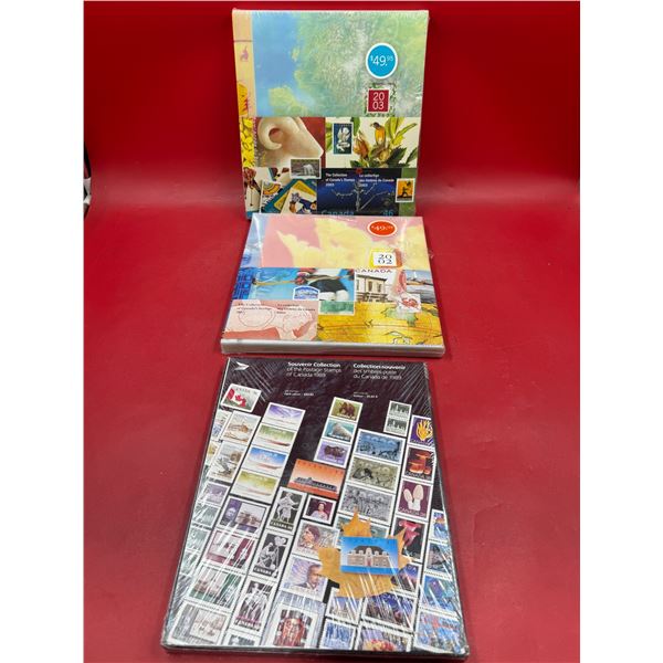 3 Sealed Canadian Souvenir Stamp Collections : 1989, 2002, 2003