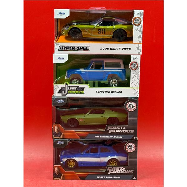 4 Sealed Diecast Cars: Hyper-Spec, Just Trucks, Fast & Furious