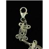 Image 3 : Unique Silver .925 Link Bracelet With Rhinestones