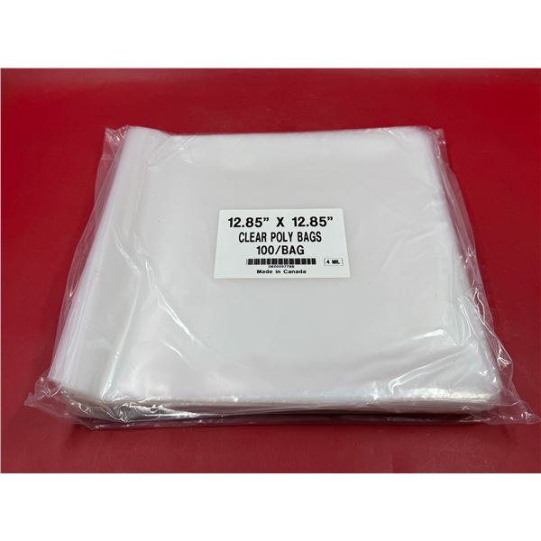 New Clear Poly Bags 100pcs (Perfect For Vinyl Records)
