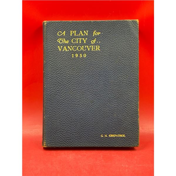 1930 CA Plan For The City Of Vancouver