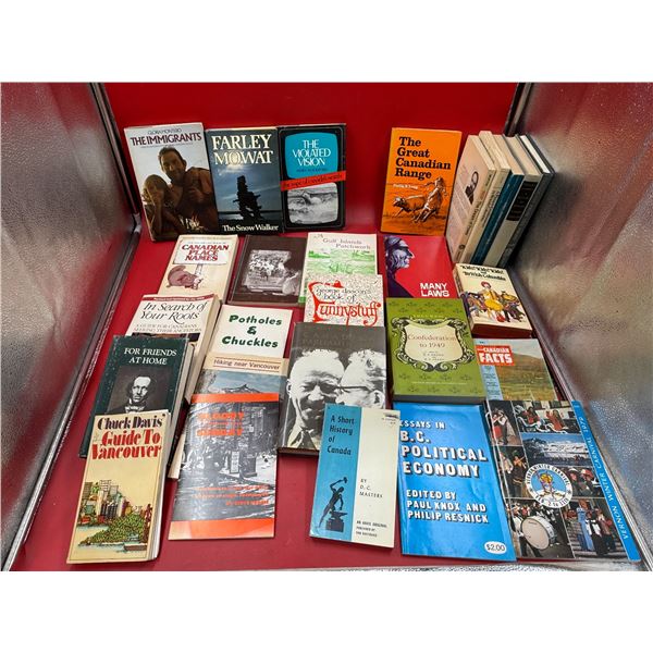 Assorted Vintage (Mostly) Canadian Topic Books
