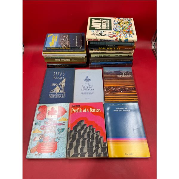 Assorted Vintage (Mostly) Canadian Topic Books