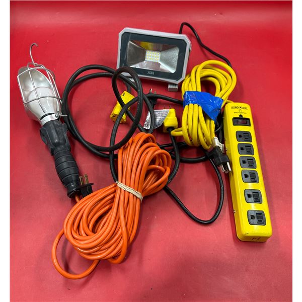 2 Shop Lights & Extension Cord