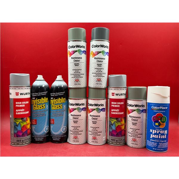 Aerosol Products: Glass Cleaner, Primer, & Spray Paint