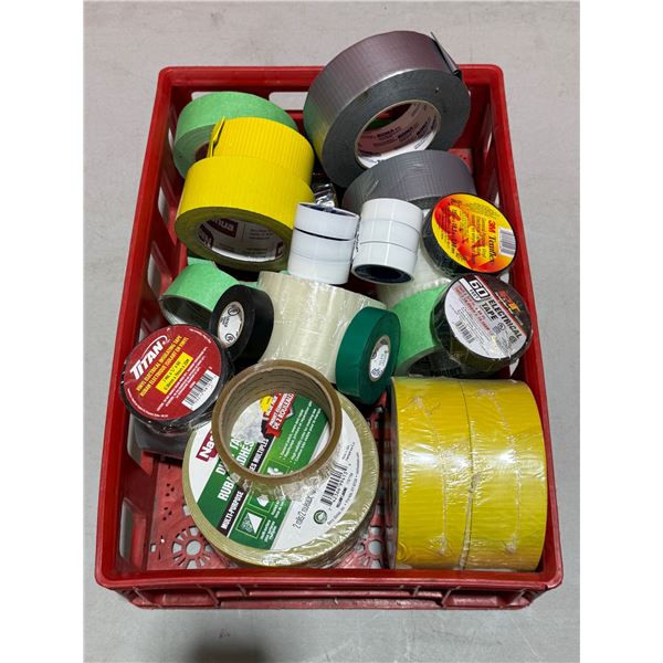 Assorted Tape: Painters. Electrical, Duct, Masking