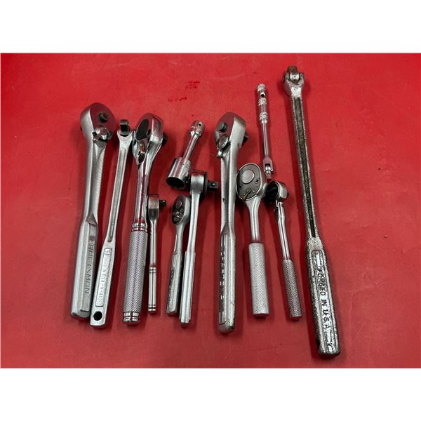 Assorted Ratchets, Flex Head Extender, & Socket
