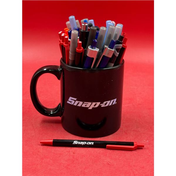 Snap-On Mug And Advertising Pens
