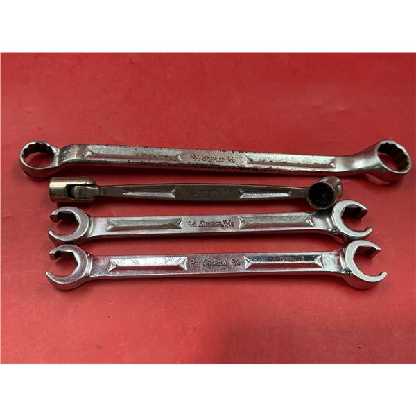 4 Snap-On Wrenches (1 Flex Headed)