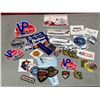 Image 1 : Assorted Stickers, Tire Valve Caps, Patches