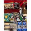 Image 5 : Assorted Tools, Mallet, Tool Box, Brackets, Tin Signs, Torque Wrench, & More