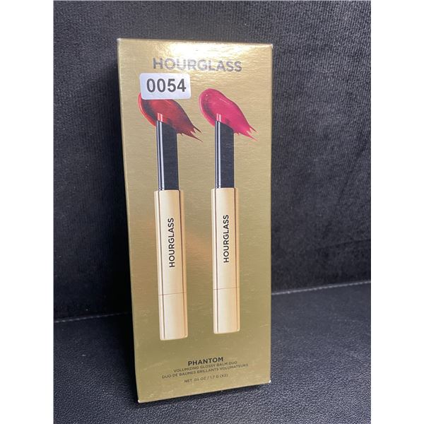 Hourglass Phantom Volumizing Glossy Balm Duo Set (1.7G x 2) Haze & Crave Shades - Brand New