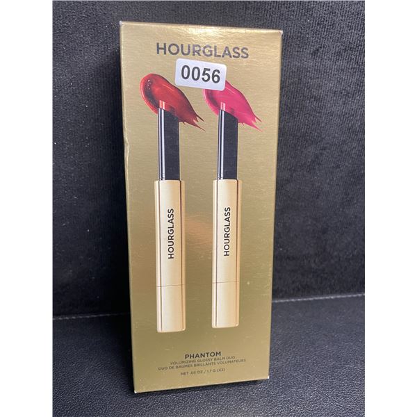 Hourglass Phantom Volumizing Glossy Balm Duo Set (1.7G x 2) Haze & Crave Shades - Brand New