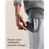 Image 7 : WeeFancy 10,000mAh Power Bank/Portable Charger w/ Built-In Charging Cables - New Sealed