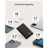 Image 6 : WeeFancy 10,000mAh Power Bank/Portable Charger w/ Built-In Charging Cables - New Sealed