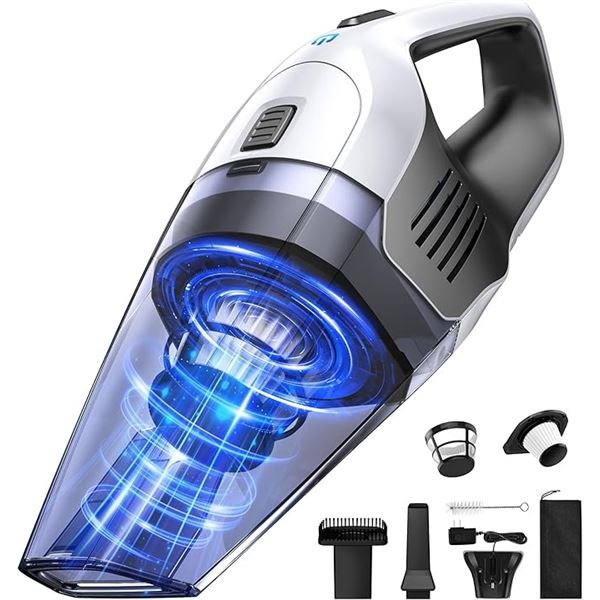 Handheld Cordless Vacuum Cleaner Kit with Accessories - Rechargeable; Powerful Suction - New