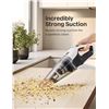 Image 3 : Handheld Cordless Vacuum Cleaner Kit with Accessories - Rechargeable; Powerful Suction - New