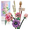 Image 1 : Eternal Flowers 547PC Lego-Style Flower Bouquet Building Block Toy Set - Brand New