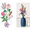Image 7 : Eternal Flowers 547PC Lego-Style Flower Bouquet Building Block Toy Set - Brand New