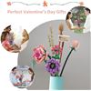 Image 9 : Eternal Flowers 547PC Lego-Style Flower Bouquet Building Block Toy Set - Brand New