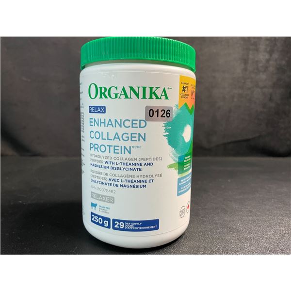Organika Enhanced Collagen Protein (Peptides) Powder (250g) Relaxer - New