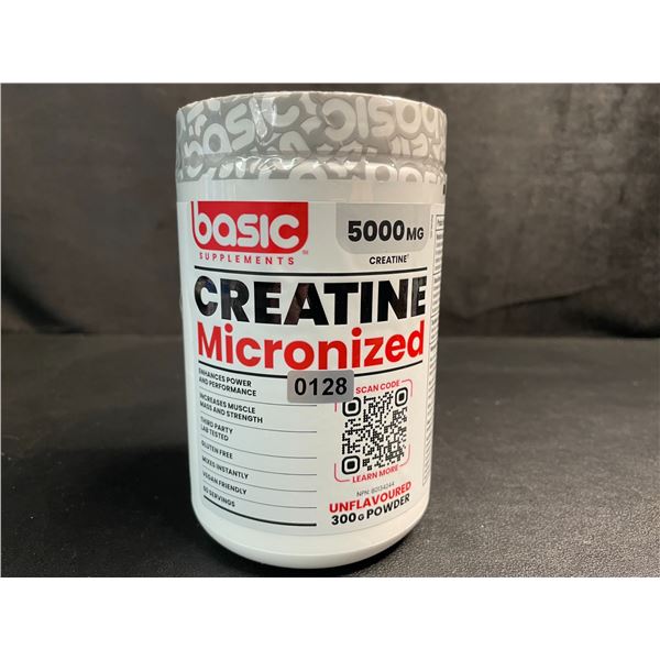 Basic Supplements Glutamine Micronized Powder (300g) Unflavoured - New Sealed