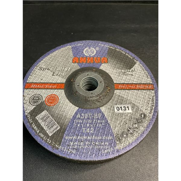 Lot of 14 Anhua Metal Cutting Wheel Discs -  7" x 1/8" x 7/8" Size - New