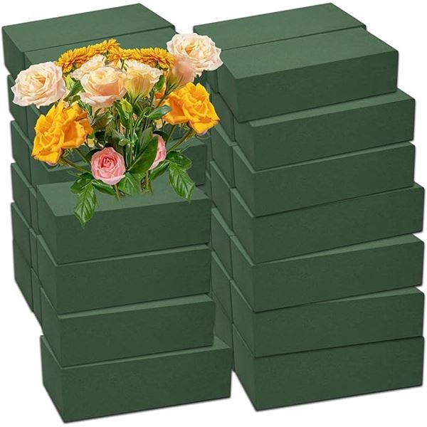Box of 40PC Floral Foam Blocks - Plant/Floral Foam for Dried & Fresh Flowers - New