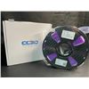 Image 2 : 1 Roll of CC3D Standard PETG 3D Printer Filament (Purple) 1.75mm (1KG) Roll - New Sealed
