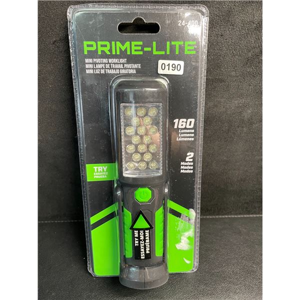 Prime-Lite Mini Pivoting Pocket Worklight - 160 Lumens, 2 Modes - New