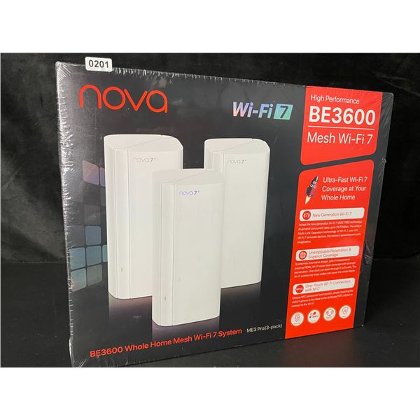 Tenda NOVA High-Performance BE3600 Whole Home Mesh Wi-Fi 7 System (3-Pack) - BRAND NEW!