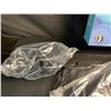 Image 3 : 1 Snorkel Set for Adults - Includes 2 Fins, Snorkel Mask, Snorkel Tube & Storage Bag (Black) New!