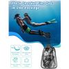 Image 5 : 1 Snorkel Set for Adults - Includes 2 Fins, Snorkel Mask, Snorkel Tube & Storage Bag (Black) New!