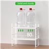 Image 8 : Expandable Cabinet Storage Shelf/Stackable Organizer Racks (2PCS) New in Box (*Assembly Req'd)
